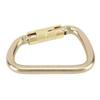 Golden Locking Carabiner Hook D Shape Spring Ring Outdoor Sports Heavy Duty Light Weight Carabiner for Hiking Camping
