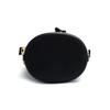 Tory Burch T Monogram All Over Print Drawstring Jacquard With Genuine Leather Trim Bucket Bag Women Handbags Black 152130-001
