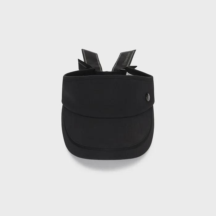 W Wide Ribbon Sun Visor (BLACK)