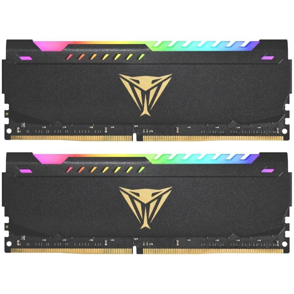 Patriot Memory Patriot Memory Viper Steel RGB DDR4 3600MHz 16GB Dual Kit Desktop Memory PVSR416G360C0K PC4-28800 (8GBx2)