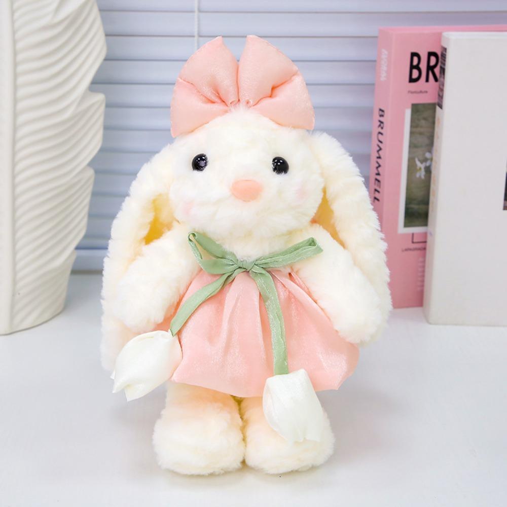

Big Ear Bunny Plush Doll Tulips Rabbit Plush Toy Cute Stuffed Animals Rabbit Toy Home Decor Style 1