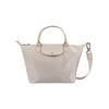Silver Zipper Closure Fashionable Versatile Tote Bag Women Tote Bag White L1512578OB337