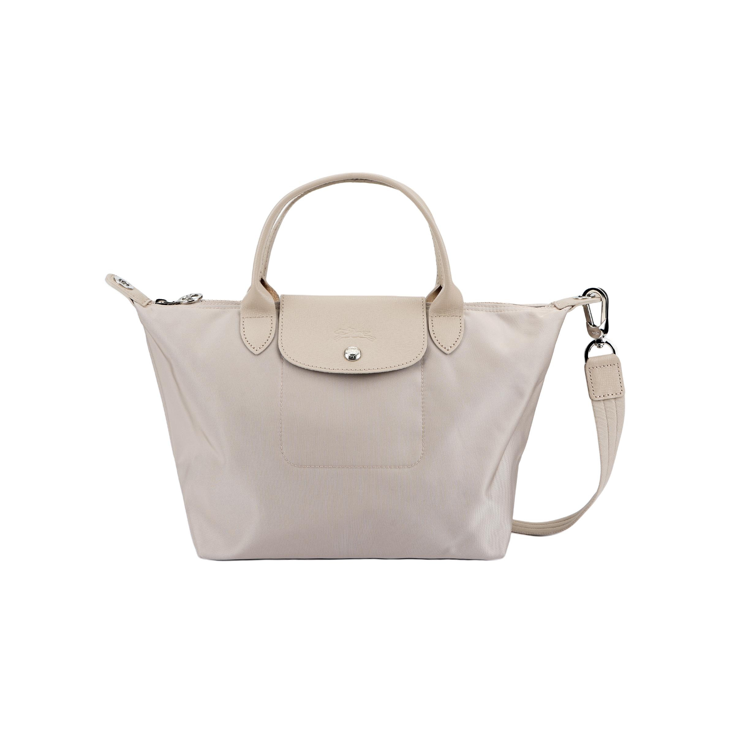 

Longchamp Silver Zipper Closure Fashionable Versatile Tote Bag Women Tote Bag White L1512578OB337 Basic Set (Bag)