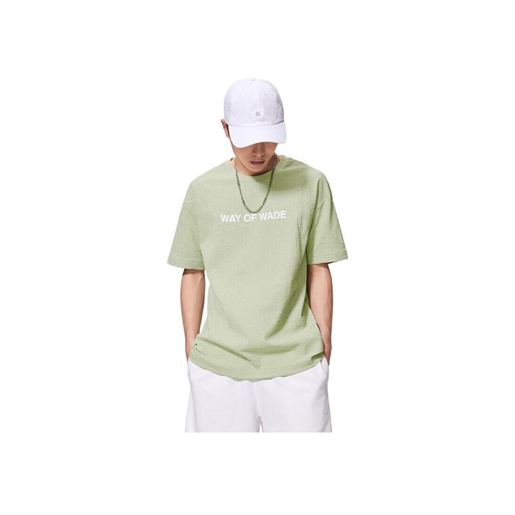Li-Ning Antibacterial UV Protection Round Neck Pullover Letter Short Sleeve T-Shirt Unisex Tops ATSS417-5