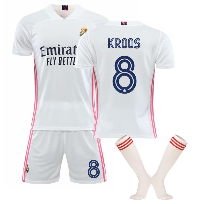 20-21 Home No. 7 C Ronaldo Football Suit Men's 20 Vinicius 4 Ramos 8 Cross