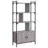 VidaXL Bibliothèque avec portes sonoma gris 76,5x30x154,5 cm 833351