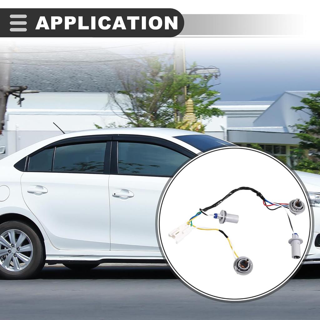 Motoforti TailLight Wiring Harness Socket Holder and Wire, for Hyundai Sonata 2011-2014, 92450-3Q000, Plastic, Gray, 1 Pcs
