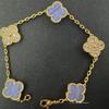 Exquisites Vierblättriges Kleeblatt Armband für Damen Fünf-Blüten Armband Zweiseitiges Natürliches Weißes Perlmutt und Karneol Armband