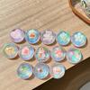 Small Fresh Laser Crystal Ball Flower Sequin Mobile Phone Airbag Bracket Paste Dream Girl Heart Ring