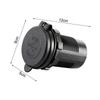 High Power 12V Quad Port USB Charger Socket With Button Switch 96W Dual USB C Outlet Fast Charging For Car RV Marine Vehicles