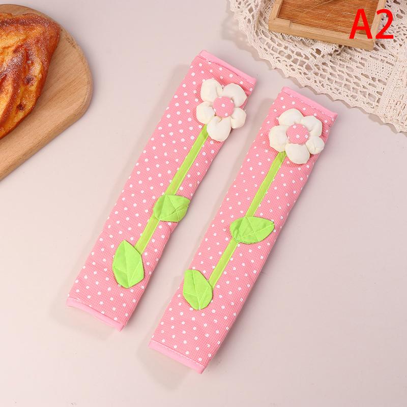 2Pcs Refrigerator Handle Cover Kitchen Utensils Refrigerator Cover Door Handle Kitchen Solid Handles Protector Gloves Accessory