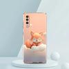 Cute Animal Fox Transparent Phone Case for Samsung Galaxy A16 A14 A12 A22 A24 A42 A03S A06 A50 A70 A20 A30 A40 Soft TPU Cover