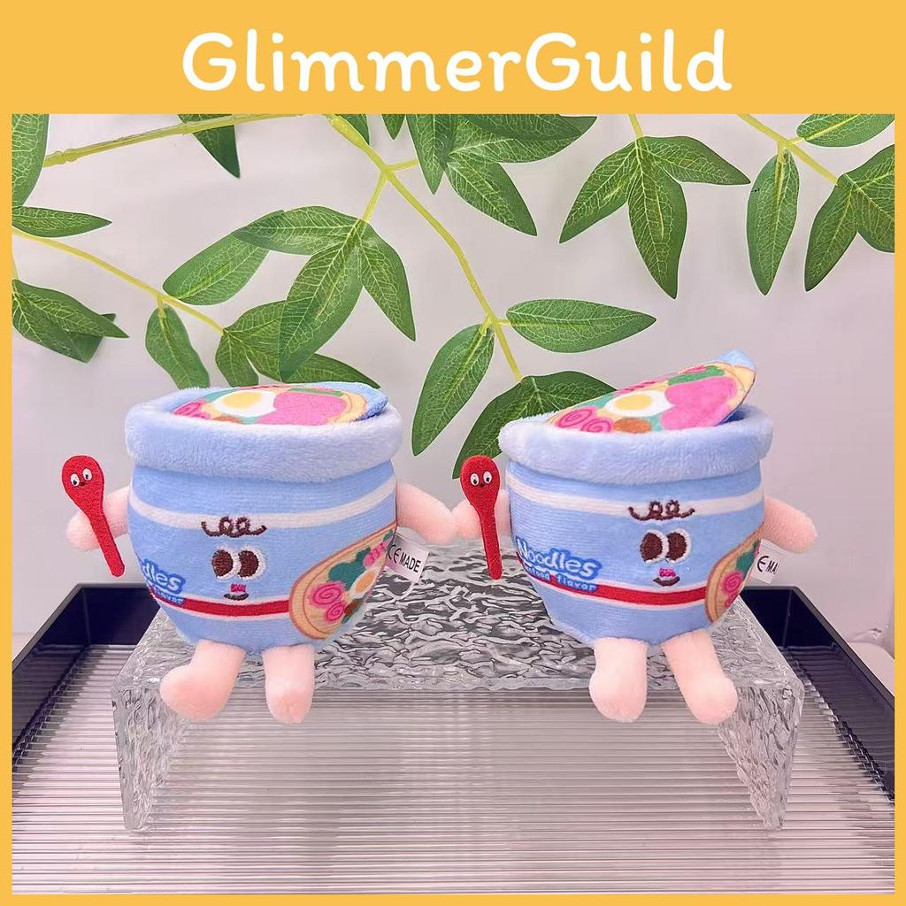 Adorable French Fries And Hamburger Plush Keychain Charming Soft Toy For Couples