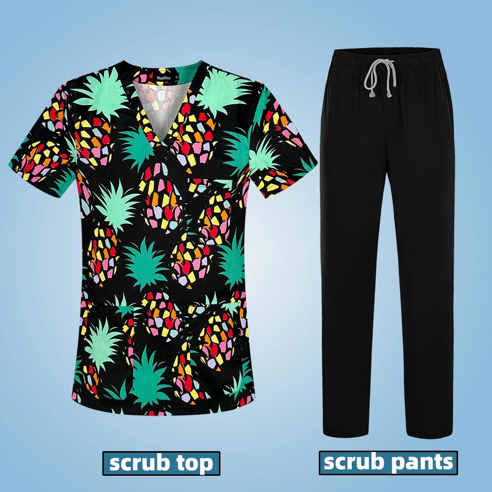 

Медицинская многокарманная больничная рабочая одежда для врачей, ветеринарные нелипкие скрабы для волос, ветеринарные нелипкие скрабы для волос, униформа L лазурь