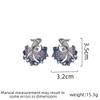 Women's Light Luxury Design Elegant, Lucky and Cute Fish Earrings Fashionable Exaggerated and Unique Design Sense Douyu Earrings