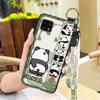 Back Cover Panda Phone Case For Sharp Aquos Sense4 4G/Sense 5G Phone Holder Wrist Strap Durable Cute Fashion Design Ring