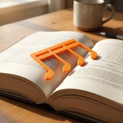 1pc 3D-Printed Music Note Bookmarks And Clips Stainless Steel Musical Symbols for Piano Violin Guitar Sheet Music