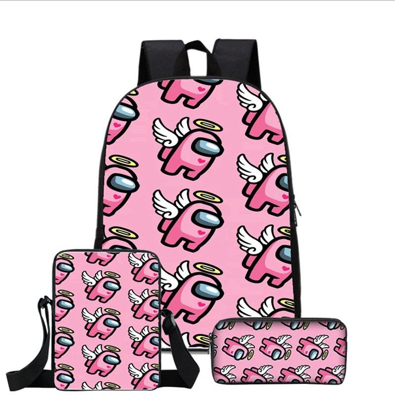 Among Us Middle School Student School Bag Cartoon School Bag Children's Backpack Backpack Satchel Moving