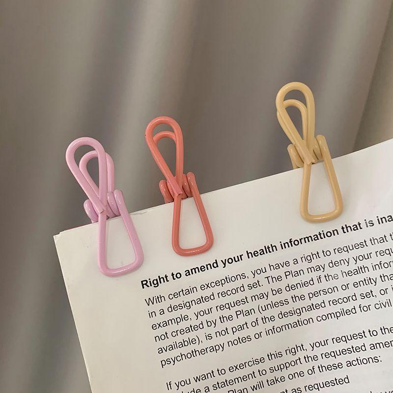 10-20pcs Multi-Purpose Metal Clips Colorful PVC-Coated Clothespins Food Snack Seal Sealing Storage Clamp Household Supplies