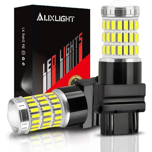 

Светодиодные лампы AUXLIGHT 3157 3156 3057 4157 3157K, Ксеноновый белый, Сверхяркие 60-SMD светодиоды, Замена для фонарей заднего хода/задних фонарей, стоп-сигналов/габаритных огней, указателей поворота Xenon White