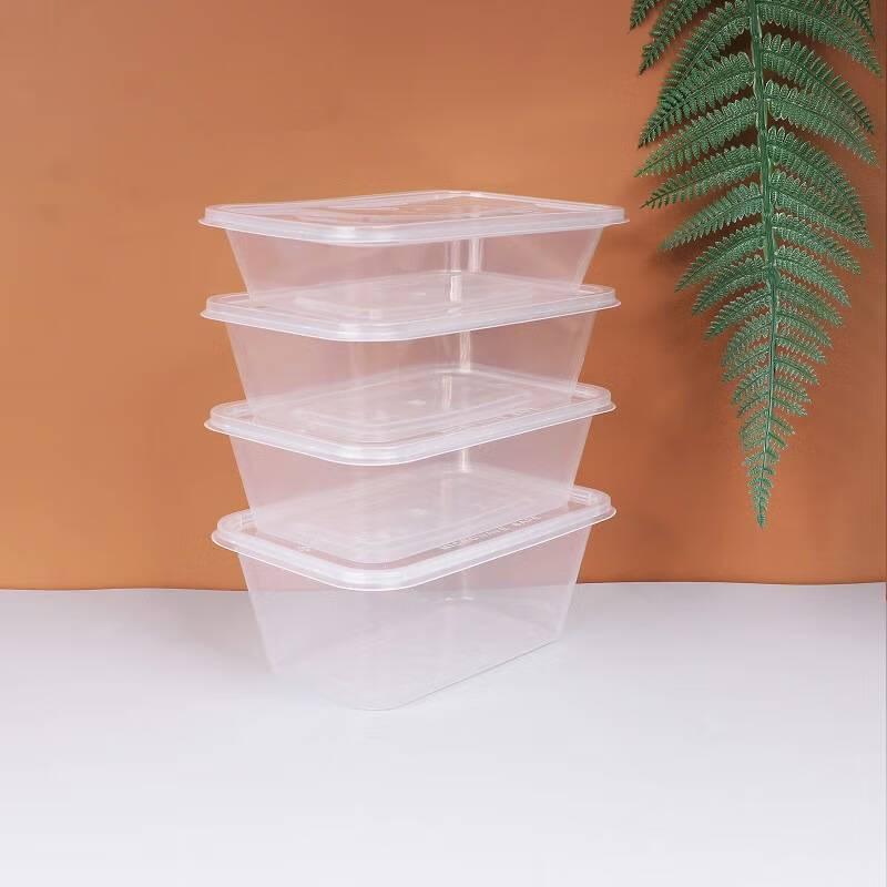 Disposable Square Food Containers 1000ml - 300 Count