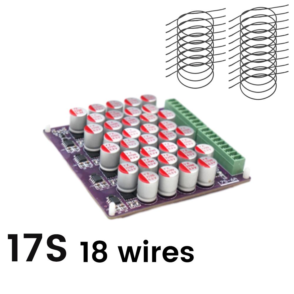 3S 4S 6S 8S 17S 6A Active Equalizer Whole Group Balancer Lifepo4 Lithium Active Battery Energy Transfer Equalization Capacitor
