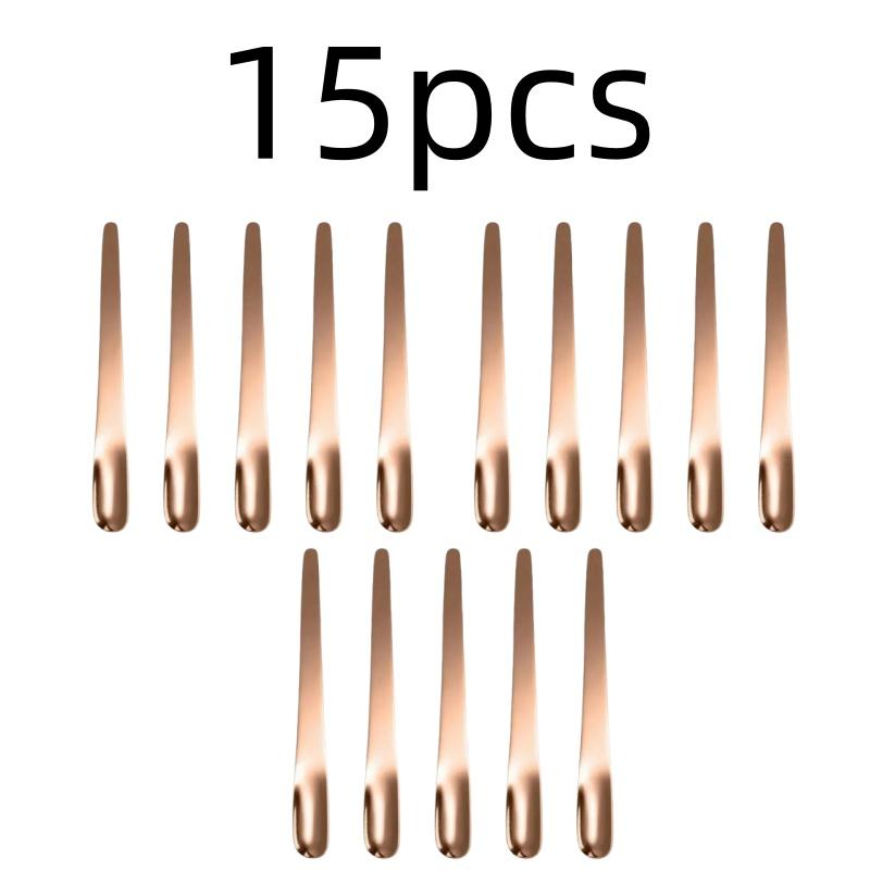 Tea Spoon Stainless Steel Flat Espresso Dessert Small Coffee Scoop Mixer Stirring Bar Kitchen Tableware
