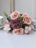 1PC Artificial Flowers Silk Rose Peony Bouquet Hydrangea Carnation Vases for Home Party Winter Wedding Decoration Fake Plant