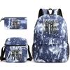 Katseye Kpop Girl Group Print Travel Backpack Laptop School Bag Set of 3, Unisex Large Capacity Daypack