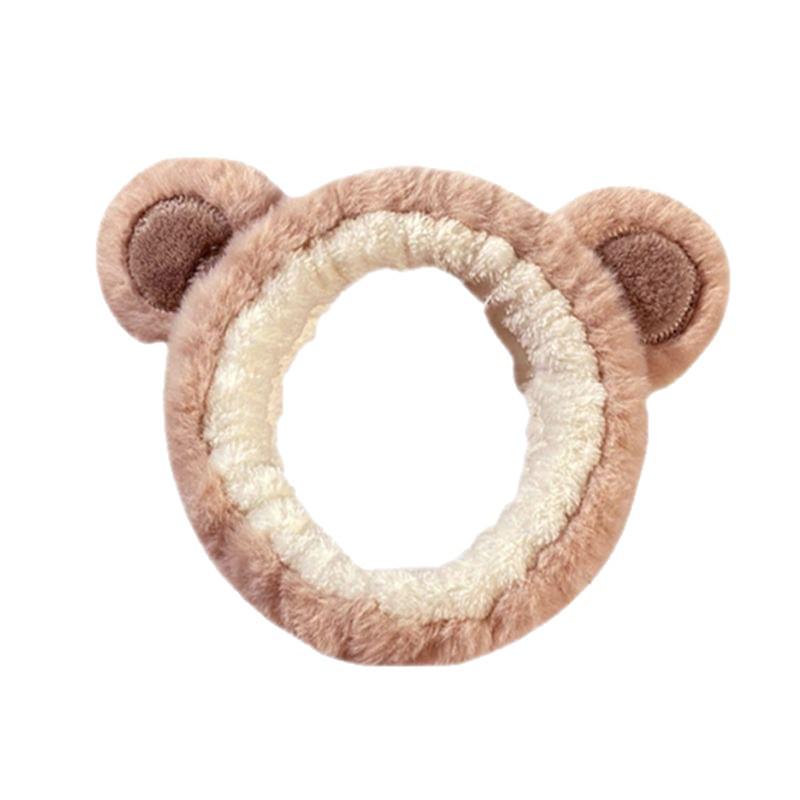 Plush Non-Slip Cartoon Cute Headband & Strawberry Bear Hair Clip Set