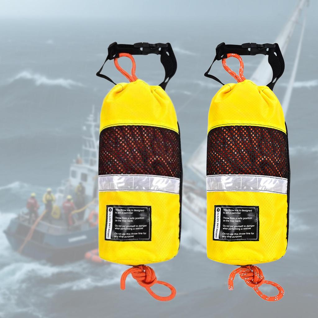 Throw Bag for Water Rescue, 31M Floating Rope, Emergency Rescue Rope for Canoe