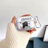 Cartoon Working Cat Clear Earphone Cases Cover Case For Airpods 4 Pro 1 Pro3 3 2 Pro2
