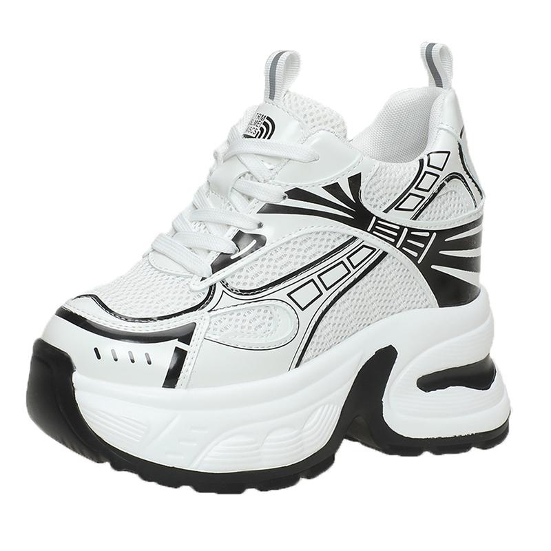 

Модные Новые 2024 Зимние Теплые Плюшевые Массивные Кожаные Кроссовки Женские На Шнуровке Высокая Платформа Спортивные Кроссовки Папы 10 См Каблуки Меховые Зимние Ботинки Женские 34 белый