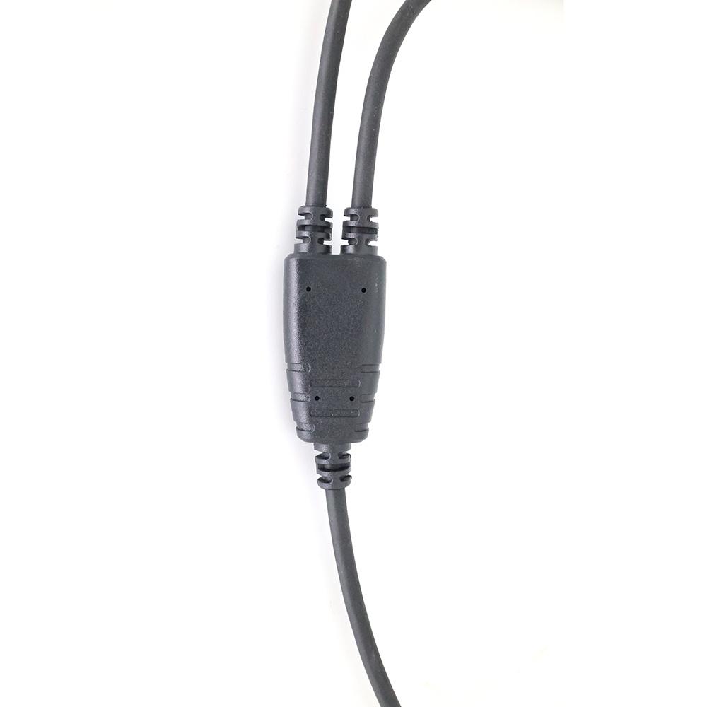 1 X Helicopter Aviation Headphone Adapter Cable For 7.1mm To GA Dual Plug 40cm