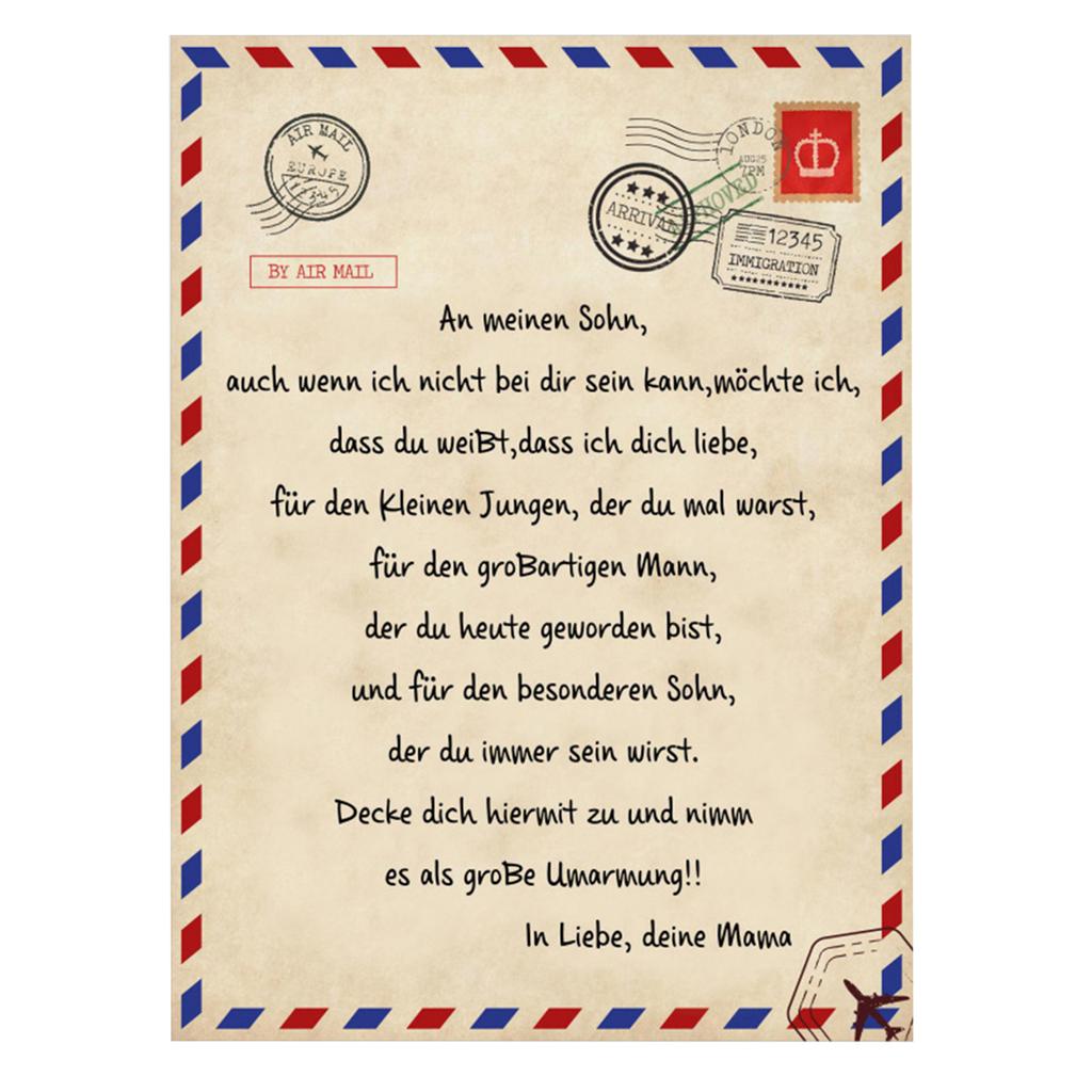 Digital bedruckte Flanelldecke im Umschlagstil, modische, personalisierte Tagesdecke für Büro und Entspannung