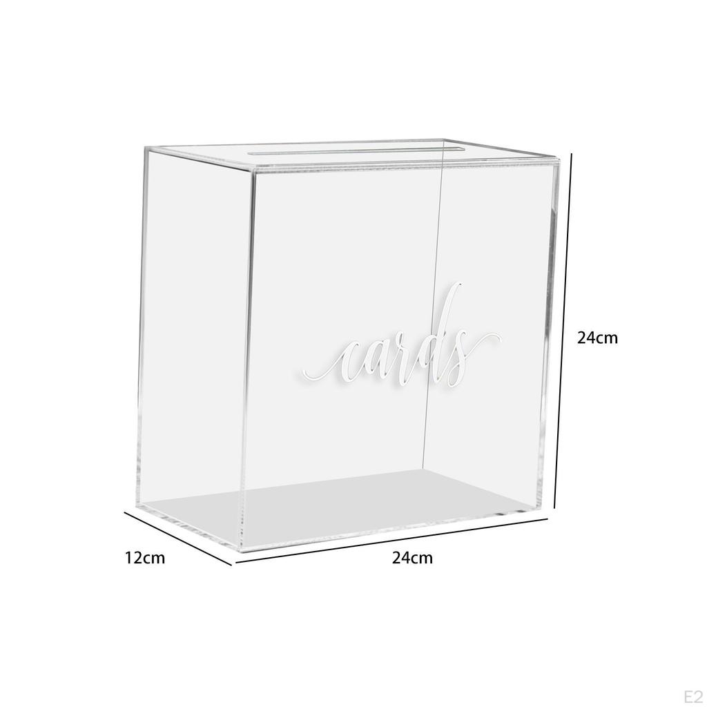 Acrylic Wedding Money Box Large Envelope Gift Card for Reception