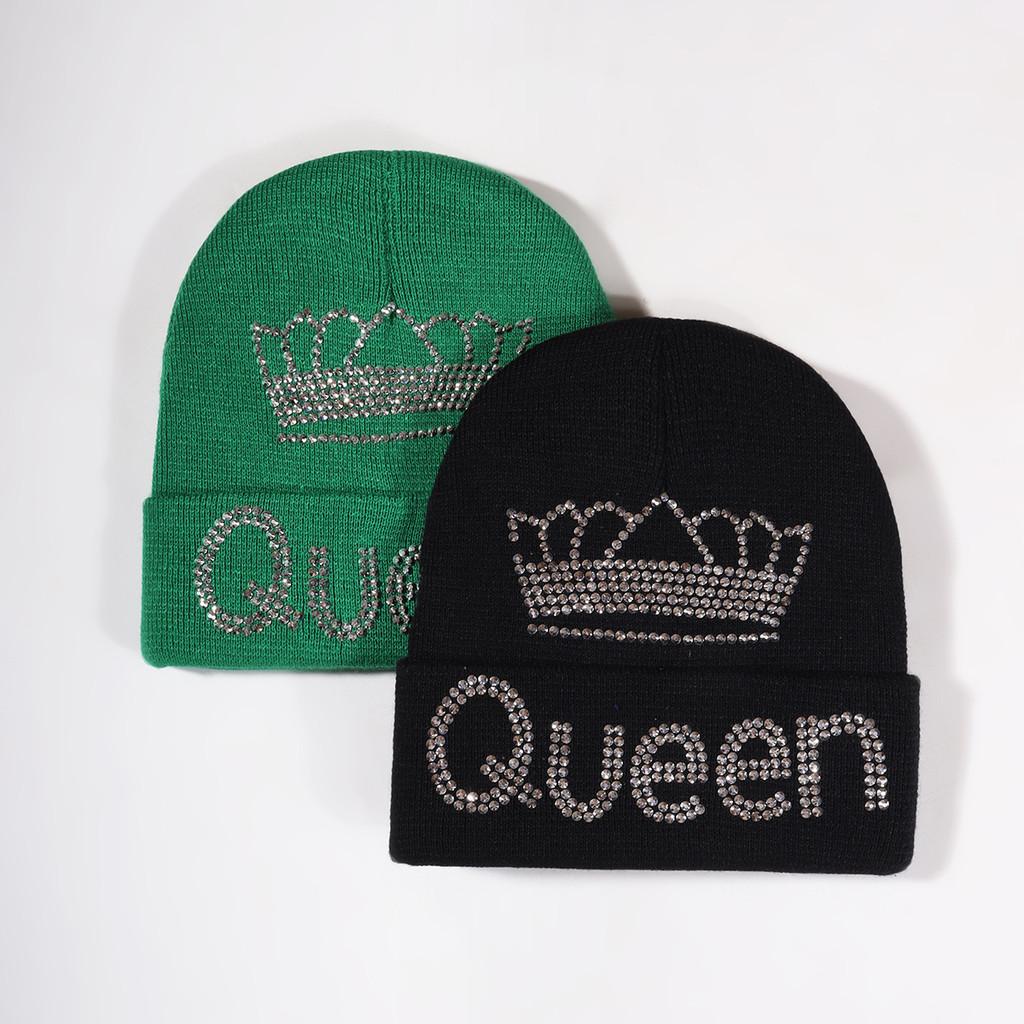 Crown Pattern Queen Winter Beanie Knitted Cap Warm Breathable Gifts Fashion