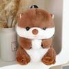 Otter Plush Toy Backpack - Cartoon Otter with Shell Bag for Kids