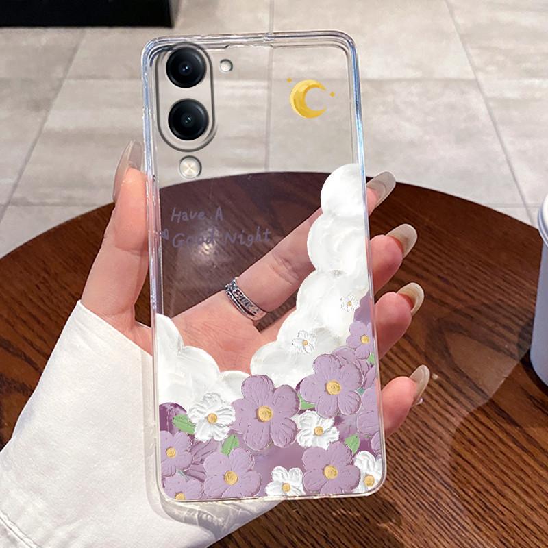 Casing For Vivo Y04 Y29S 5G Case Aesthetic Cute Cat Fashion Astronaut Cartoon Cool TPU Back Cover Transparent Soft Phone Case