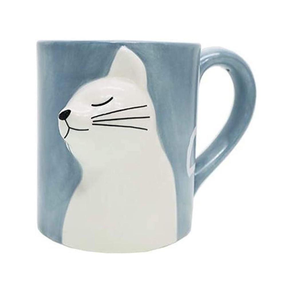Taza Cerámica Linda Pareja Gatos – Taza para Café, Té y Cepillo de Dientes, Lindo Regalo para Amantes de los Gatos y Parejas