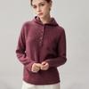 Heathered Hooded Cashmere-Blend Sweater - Autumn/Winter Collection: Women's Stylish, Loose & Slimming Base Layer