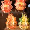 Chinese Style Handheld Gourd Lantern PVC LED Lantern Toys  Mid-Autumn Festival