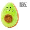 Plush Fruit Dog Toy Soft Squeaky Dog Chew Toy Stuffed Avocado Kiwi Fruit Puppy Teething Toy for Interactive Play Dogs Boredom Relief