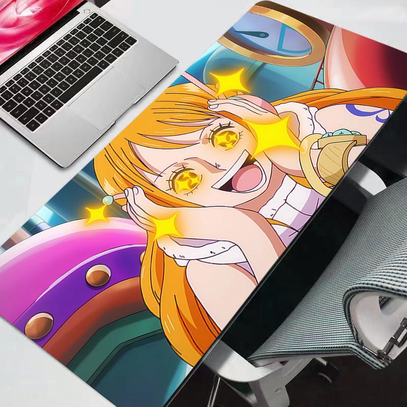 One Piece Nami Summer Beach Gaming Mouse Pad Waterproof Nonslip Desk Mat