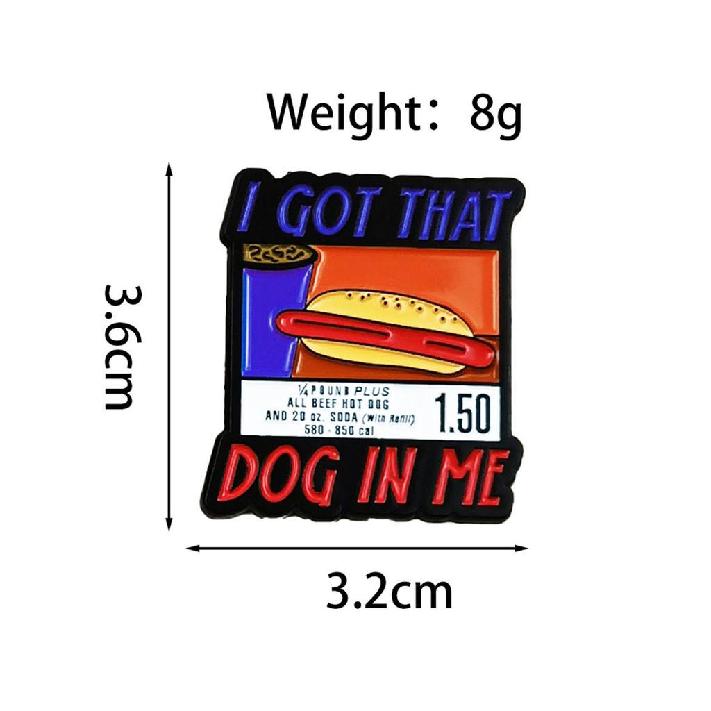 Personalized Cute Cartoon Enamel Quote Brooch - Accessories for Clothes & Bags