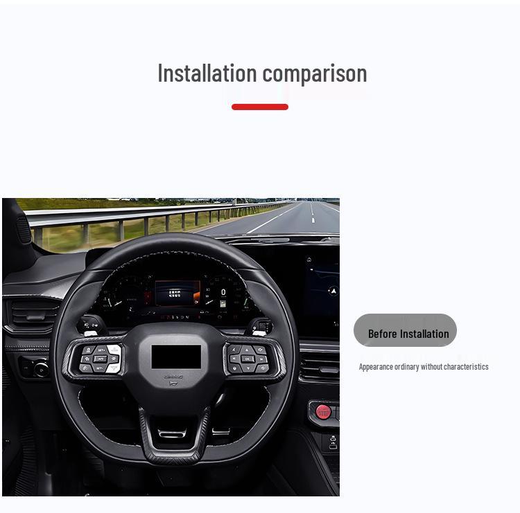 T-Carbon Carbon Fiber Shift Paddles for Ford Mustang 2425 Steering Wheel Extension