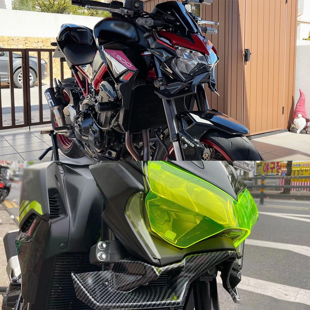 Carbon Fiber Motorcycle for Z 900 Naked Front Spoiler Winglet Aerodynamic Wing Kit Spoiler New For Kawasaki Z900 2020-2024