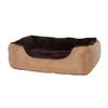 Lit pour chien - dibea - db00511 - coussin réversible - 60 x 48 cm - marron/beige