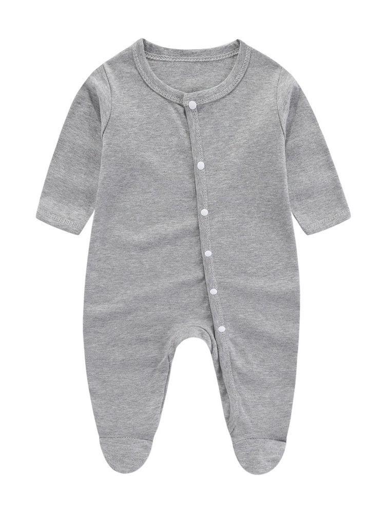 Pure Cotton Baby Jumpsuit: Newborn Romper for Spring, Autumn & Summer