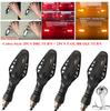 4Pcs Cobra Style Motorcycle Sequential Flowing LED Turn Signal Indicator + Tail + Braking Stop Light + DRL